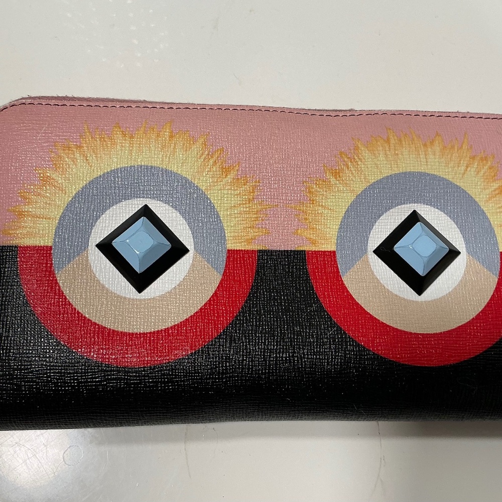 Fendi monster zippy wallet